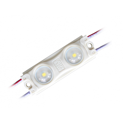 Modulo 2 LEDs SMD2835 - 1W 12V con lupa